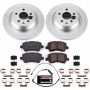 PowerStop CRK6293 Genuine Geomet Coated Rotor and Carbon-Fiber Ceramic Brake Pad Kit
