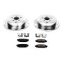 PowerStop K4631 Z23 Daily Driver Carbon-Fiber Ceramic Brake Pad and Drilled & Slotted Rotor Kit
