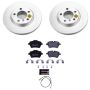 PowerStop ESK6665 Genuine Geomet Coated Rotors, ECE-R90 Brake Pads + Hardware Kit