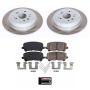 PowerStop SC6953 Semi-Coated Rotor and Low-Dust Ceramic Brake Pad Kit