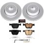 PowerStop CRK2940 Genuine Geomet Coated Rotor and Carbon-Fiber Ceramic Brake Pad Kit