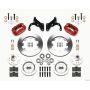 Wilwood 140-12022-R Forged Dynalite Front Kit 12.19in Red 65-68 Chevy Impala -Drum Spindle