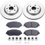 PowerStop CRK7895 Genuine Geomet Coated Rotor and Low-Dust Ceramic Brake Pad Kit