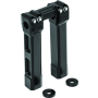 Kuryakyn 6135 8inch Billet Handlebar Risers Black