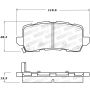 Stoptech 308.16980 Street Brake Pads - Rear