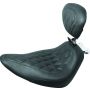 Mustang Motorcycle 78069 Mustang 97-21 Harley FL Touring Fender Bib w/Studs - Black