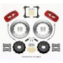 Wilwood 140-13886-R AERO6 Front Hat Kit 14.00 Red 2015-Up Mustang w/Lines