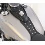 Mustang Motorcycle 93218 Mustang 08-13 Harley FLSTB,09-15 FLSTBC Softail Tank Bib w/Studs - Black