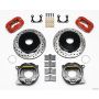 Wilwood 140-7142-DR Forged Dynalite P/S Park Brake Kit Drilled Red Big Ford 2.36in Offset Currie Blank