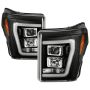 SPYDER 5087898 High-Power LED Module ( Low Beam ) Equipped Headlights - Version 2 - Black