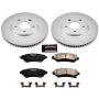 PowerStop CRK1542 Genuine Geomet Coated Rotor and Low-Dust Ceramic Brake Pad Kit