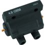 TwinPower 210071 Twin Power 80-84 Big Twin and XL Ignition Coil Black Replaces H-D 31609-80 4 Ohm Original Style