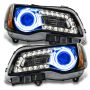 Oracle Lighting 7729-002 SMD Pre-Assembled Headlights, Non-HID, Black Bezel, Blue
