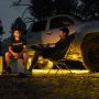 KC HiLiTES 91041 KC Cyclone V2 LED Rock Light - 6-Light System - Amber - 5W Flood Beam