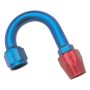 Russell 610290 Performance -12 AN Red/Blue 180 Degree Full Flow Hose End (1-1/2in Centerline Radius)