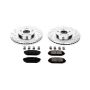 PowerStop K2299 Z23 Daily Driver Carbon-Fiber Ceramic Brake Pad and Drilled & Slotted Rotor Kit