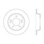 StopTech 15-17 Hyundai Elantra Drilled Left Rear Rotor