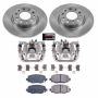PowerStop KCOE7301 OE Stock Replacement Low-Dust Ceramic Brake Pad, Rotor and Caliper Kit