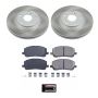 PowerStop SC1137 Semi-Coated Rotor and Low-Dust Ceramic Brake Pad Kit