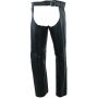 Kuryakyn 094418 Leather By River Road Plains Leather Chaps Black - Small