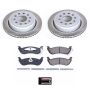 PowerStop SC5293 Semi-Coated Rotor and Low-Dust Ceramic Brake Pad Kit