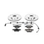 PowerStop K5724 Z23 Daily Driver Carbon-Fiber Ceramic Brake Pad and Drilled & Slotted Rotor Kit