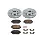 PowerStop KOE1143 OE Stock Replacement Low-Dust Ceramic Brake Pad and Rotor Kit