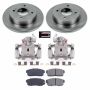 PowerStop KCOE741 OE Stock Replacement Low-Dust Ceramic Brake Pad, Rotor and Caliper Kit