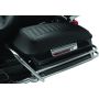 Mustang Motorcycle 77600 Mustang 80-07 Harley Early FL Touring Road King Saddlebag Lid Covers w/Blk Pearl Studs - Black