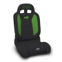 PRP Seats A8701044-201-W PRP EnduroDaily Reclining Suspension Seat - Black/Green Vinyl - Driver