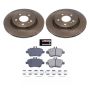 PowerStop KOE7378 OE Stock Replacement Low-Dust Ceramic Brake Pad and Rotor Kit