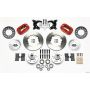 Wilwood 140-11023-R Forged Dynalite Front Kit 11.00in Red 65-72 CDP A Body - 10in Drum