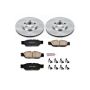 PowerStop KOE1349 OE Stock Replacement Low-Dust Ceramic Brake Pad and Rotor Kit