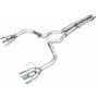 AWE Tuning 3020-42650 AWE 2024 Ford Mustang GT Fastback S650 RWD Track Edition Catback Exhaust w/ Quad Chrome Silver Tips