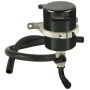 Moroso 85531 Universal Air/Oil Separator Catch Can - Large Body - Billet Aluminum - Black Anodized