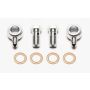 Wilwood 220-11565 Banjo Fitting Kit -3 male to 7/16 Banjo Bolts & Crush Washers (2 qty)