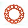 Renthal 224U-520-54GPOR KTM/Husqvarna/GasGas Rear Grooved Sprocket - Orange 520-54P Teeth