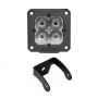 XKGLOW XK065002-D XK Glow Flush Mount XKchrome 20w LED Cube Light w/ RGB Accent Light - Driving Beam