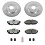 PowerStop K4749-26 Z26 Street Performance Ceramic Brake Pad and Drilled & Slotted Rotor Kit