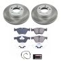 PowerStop SC8949 Semi-Coated Rotor and Low-Dust Ceramic Brake Pad Kit