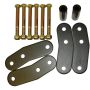 Rugged Ridge HD Rear Leaf Spring Shackles 1-In Lift 87-95 Jeep Wrangler YJ