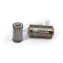 DeatschWerks Stainless Steel 8AN 10 Micron Universal Inline Fuel Filter Housing Kit (110mm)