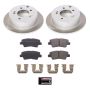 PowerStop SC5916 Semi-Coated Rotor and Low-Dust Ceramic Brake Pad Kit