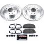 PowerStop K472-26 Z26 Street Performance Ceramic Brake Pad and Drilled & Slotted Rotor Kit