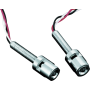 Kuryakyn 9398 LED License Plate Light With Red Accent Light Universal Chrome