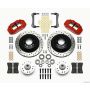 Wilwood 140-12278-DR Narrow Superlite 6R Front Hub & 1PC Rtr Kit 12.88in Dril -Red 70-78 Camaro