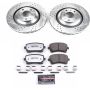 PowerStop K4567-26 Z26 Street Performance Ceramic Brake Pad and Drilled & Slotted Rotor Kit