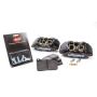 Wilwood 140-13029 DPHA Front Caliper & Pad Kit Black Honda / Acura w/ 262mm OE Rotor