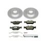 PowerStop ESK867 Genuine Geomet Coated Rotors, ECE-R90 Brake Pads + Hardware Kit
