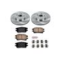 PowerStop KOE1146 OE Stock Replacement Low-Dust Ceramic Brake Pad and Rotor Kit